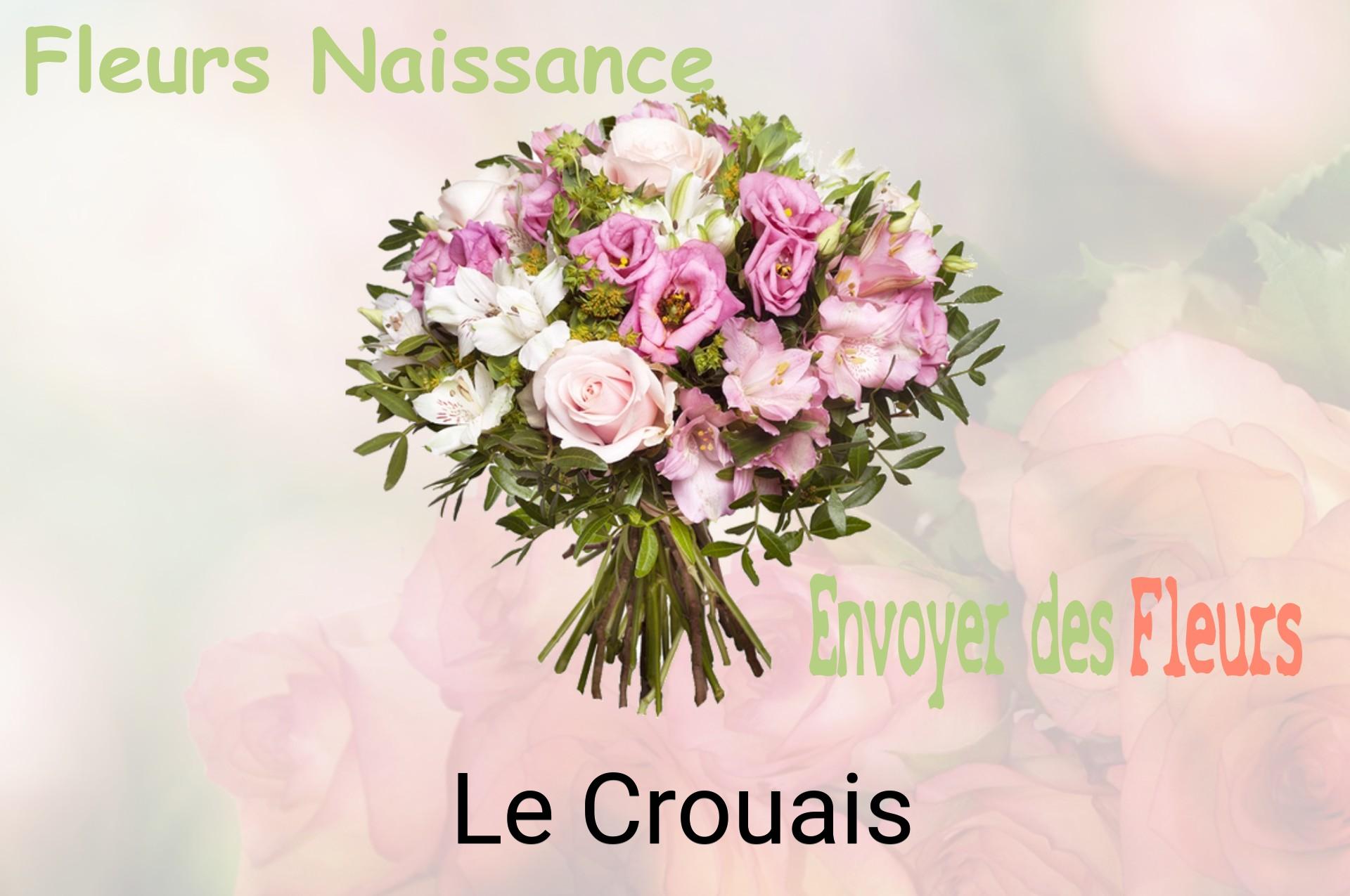 Bouquet de fleurs de naissance livré à Le Crouais